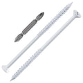 WenSilon 1/4" x5 White Concrete Screw Anchor White Flat Head by Wensilon