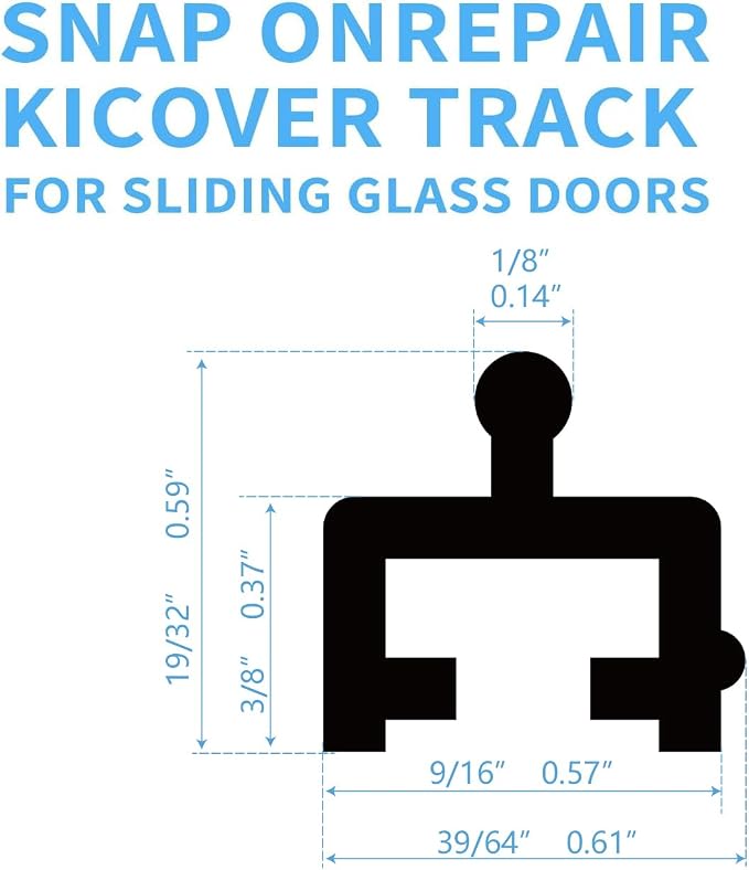 Aluminium Sliding Screen Door Track, Sliding Door Bottom Track | 75 inches Long - Image 6