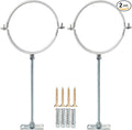 2 Sets 8 Inch Adjustable Pipe Hanger Strap，Heavy Duty Galvanized Iron Stove by Unknown