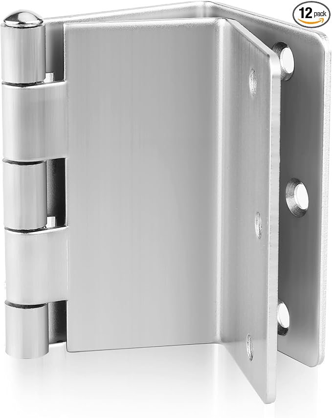 12 Pack Offset Hinges 3.5 Inch Satin Nickel Swing Clear Offset Door Hinge by Haidms