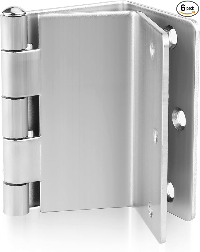 6 Pack Offset Hinges 3.5 Inch Satin Nickel Swing Clear Offset Door Hinge by Haidms
