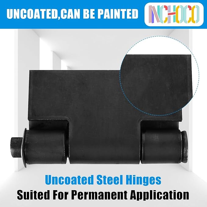 Weld On Hinges Extra Heavy Duty 4.4" x 4" Weldable Metal Butterfly Hinges Solid - Image 4