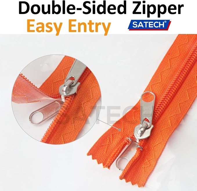 SATECH Plastic Zipper Door Dust Barrier Heavy-Duty Plastic Protector Sheeting - Image 4