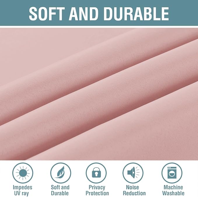 H.VERSAILTEX Pink Blackout Curtain - Image 4