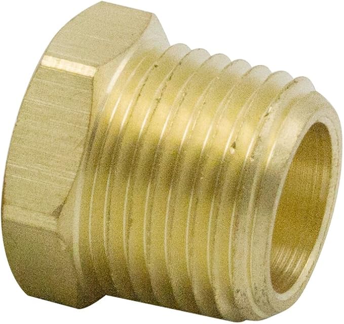 MeiChi 64pcs Brass Pipe Fitting Assortment Kits Hex Head Plug + Reducing NPT - Image 5
