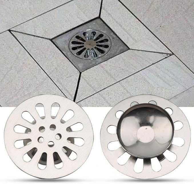 1pc Silver Square Floor Drain - Image 4