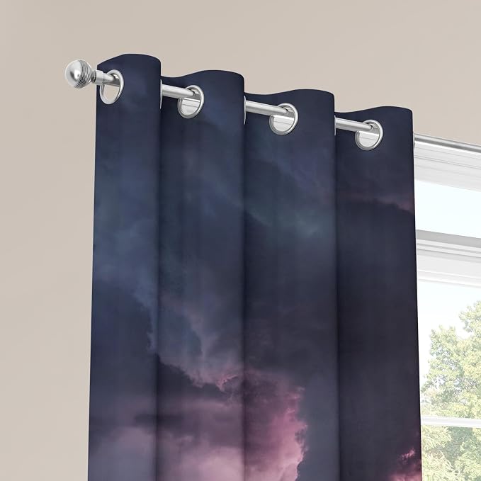 Tornado Blackout Curtains 39 Inches Long, Lightning Storm Curtains - Image 4