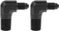 EVIL ENERGY 3AN Male Flare to 1/4" NPT Pipe 90 Degree Fitting Adapter Aluminum by EVILENERGY