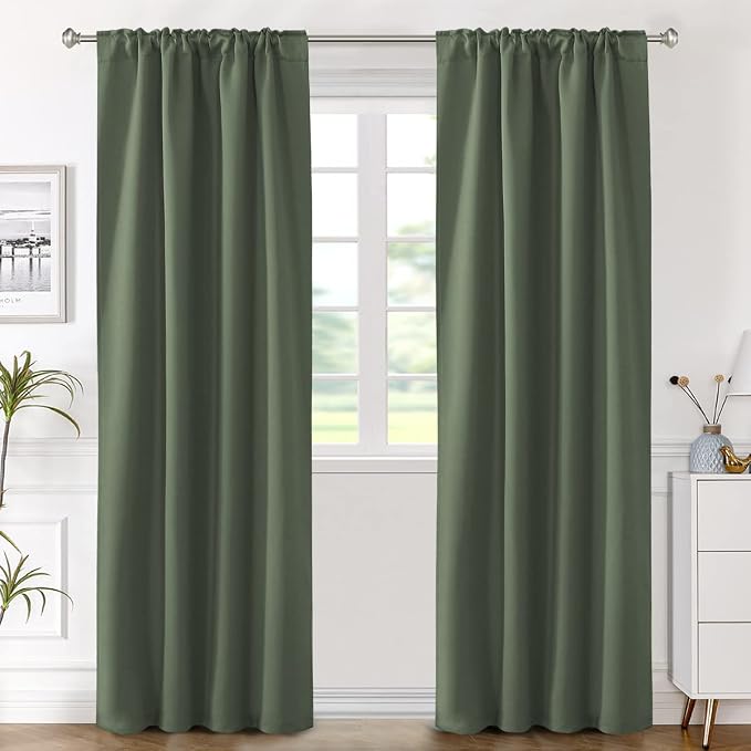 H.VERSAILTEX Blackout Curtains Thermal Insulated Window Treatment Panels Room - Image 2