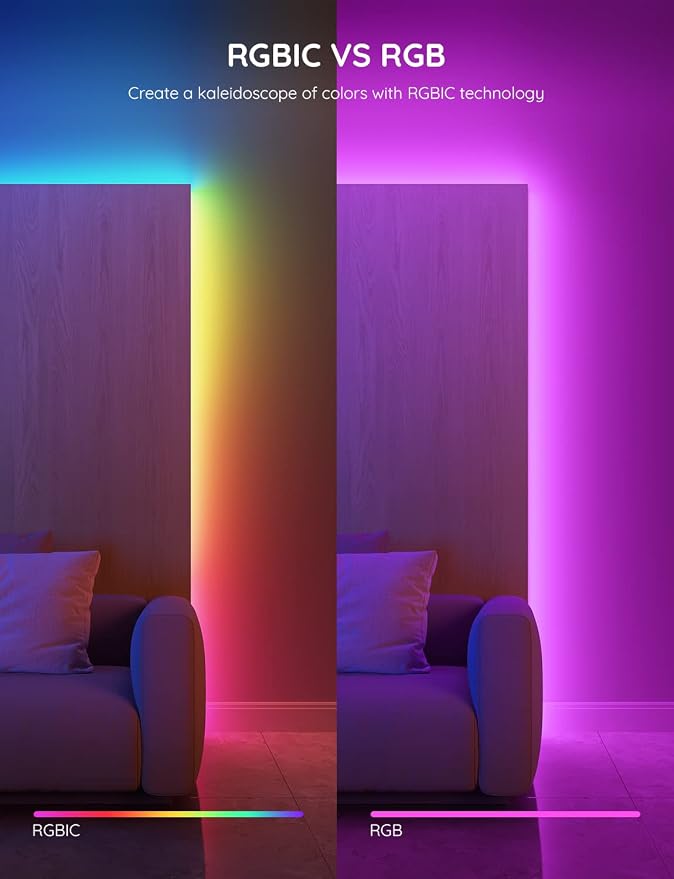 Govee 131.2ft RGBIC LED Strip Lights, LED Lights - Image 3