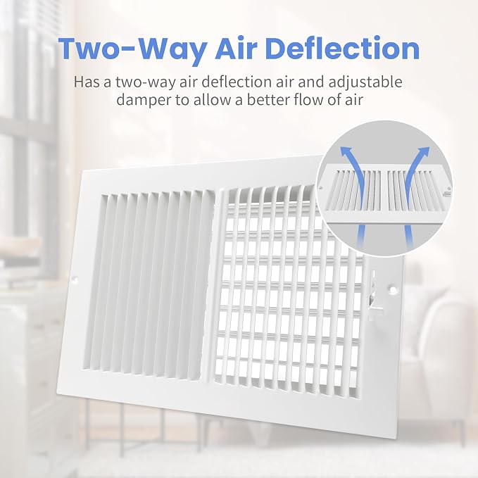 12 x 8 Inch Air Vent Covers for Wall or Ceiling - Image 4