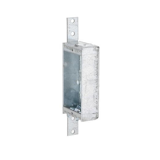 3-3/4 in. x 2 in. Switch Box, Nongangable, 1 in. Deep, One 1/2 in. KO & NMSC - Image 3