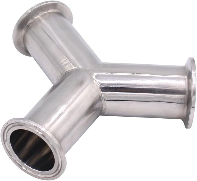 DERNORD Tri Clamp Wye Clamp End True Y Type Cross Tee Tube Stainless Steel 304 - Image 4