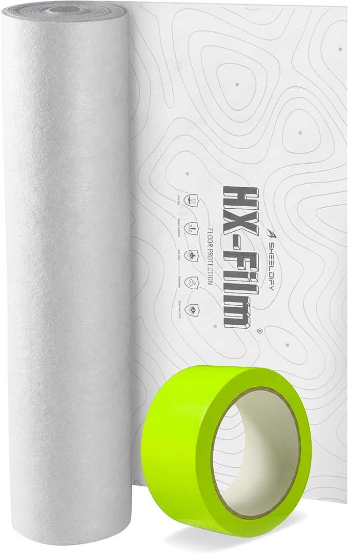 39" x50' Heavy-Duty Floor Protection | Construction Grade Carpet Protector | by HX-Film