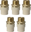 5 Pack XFITTING 3/4" CPVC Brass Adapter, Female CPVC to Brass NPT by XFITTING
