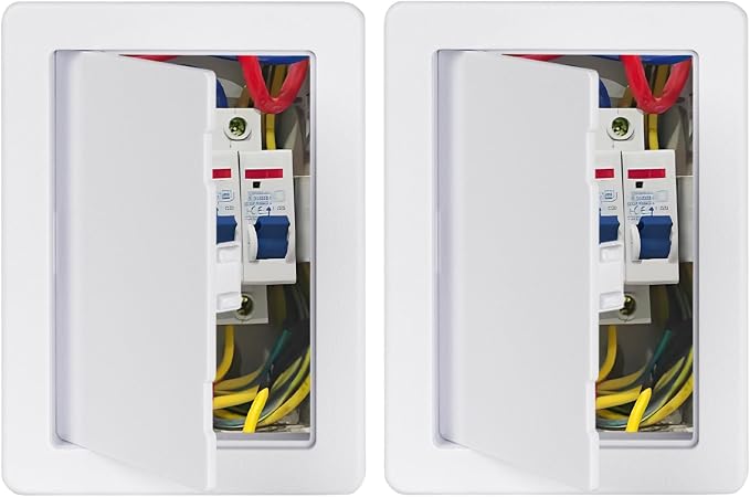 4"x6" 2 Pack Plastic Access Panel, Drywall Access Door White by Donext