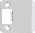 Round Corner Extended Lip Strike Plate, 2-1/4" x 2", Polished Chrome by StoneHarborHardware