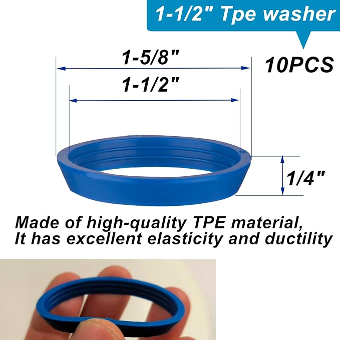 eflyefly 1-1/2 inch Wahser and Nut - Image 5