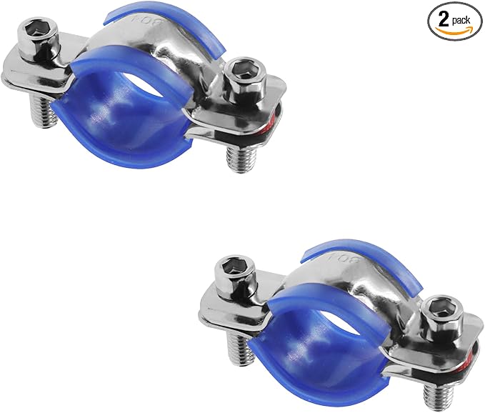 Adjustable Pipe Bracket Clamp, Heavy Duty Split Ring Hanger, TTZEZE SUS304 Wall by TTZEZE