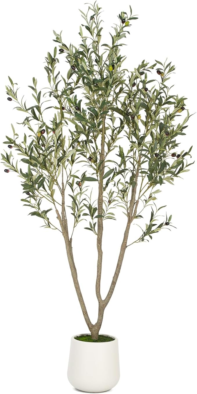 VIVATREES Olive Trees Artificial Indoor, 6FT Tall Faux Olive Tree by VIVATREESADDINGCOLORTOYOURSPACE