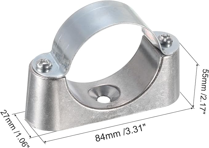 uxcell 10Pcs Pipe Support Pipe Bracket Clamp - Image 2