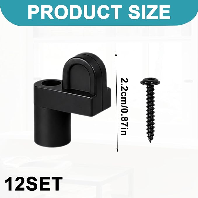 12 Pack Window Screen Clips Storm Door Glass Retainer Metal Clips | Window - Image 2