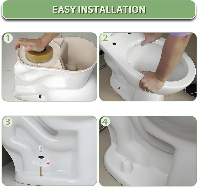 Toilet Flange with Wax Ring for Toilets Replacement Kit Includes Bolts PVC - Image 6
