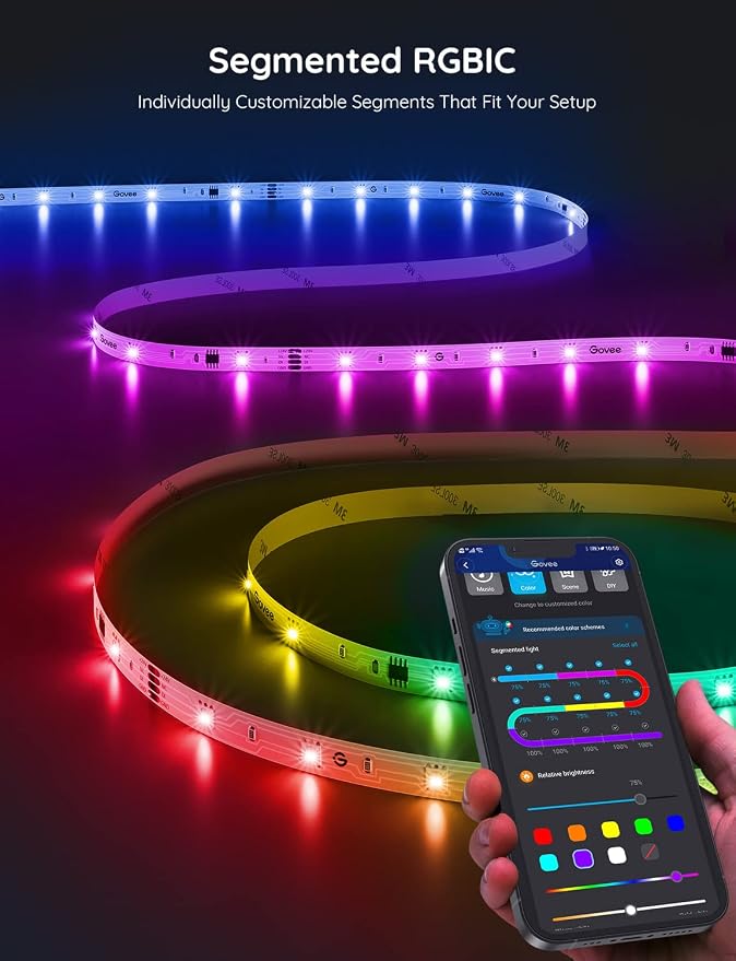 Govee 32.8ft RGBIC LED Strip Lights, LED Lights - Image 7