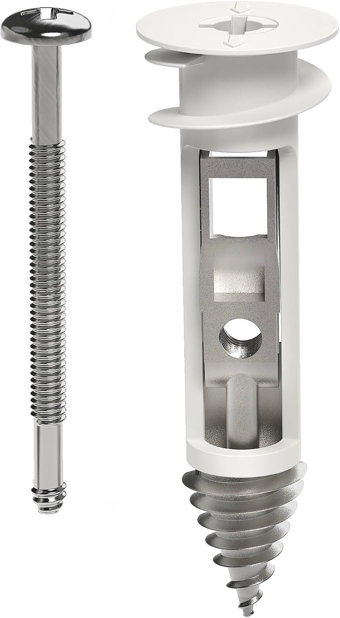 Heavy Duty Drywall Anchors and Screws Kit Including Toggle Anchors & Screws by Qualihome