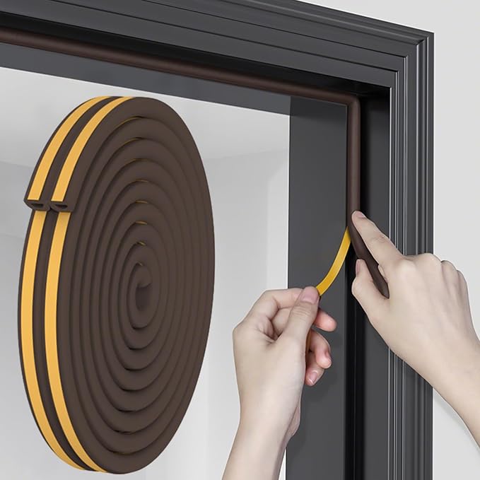 32.8 Ft Weather Stripping Door Seal Strip, Self Adhesive Door Soundproofing D by Unknown