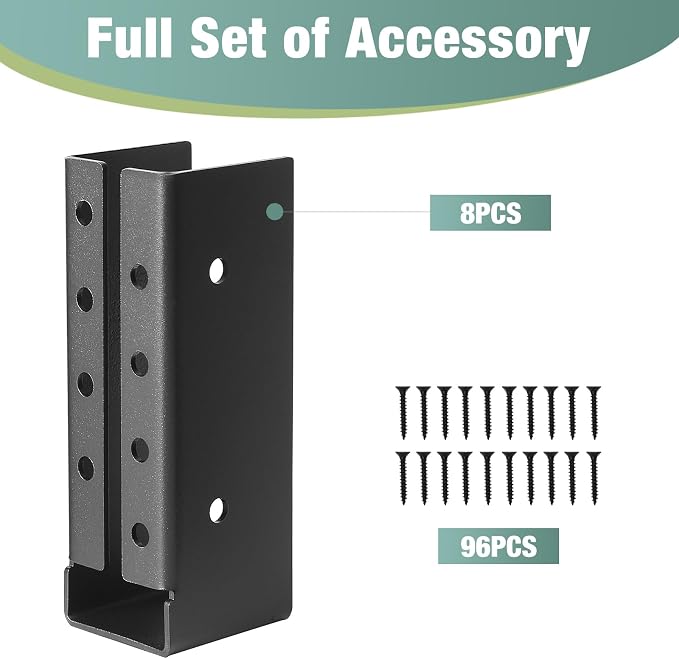 2x6 Joist Hanger 8PCS, Outdoor Trim Concealed-Flange Joist Bracket | Railing - Image 6