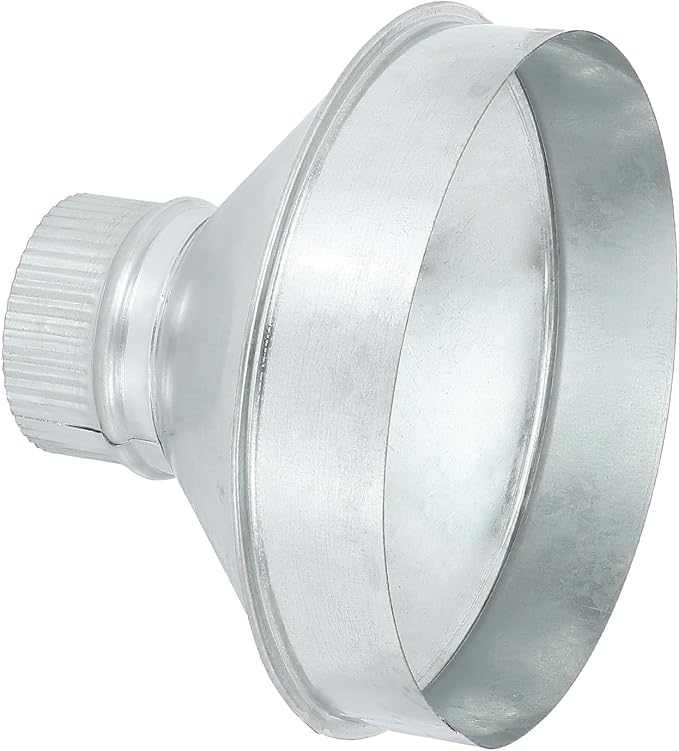 PATIKIL 8 Inch to 3 Inch Duct Reducer, Galvanized Steel Round Air Duct Reducer by PATIKIL