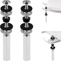 iFealClear 2 PCS Universal All-Metal Toilet Seat Bolts, 3 Inch Toilet Screw by iFealClear