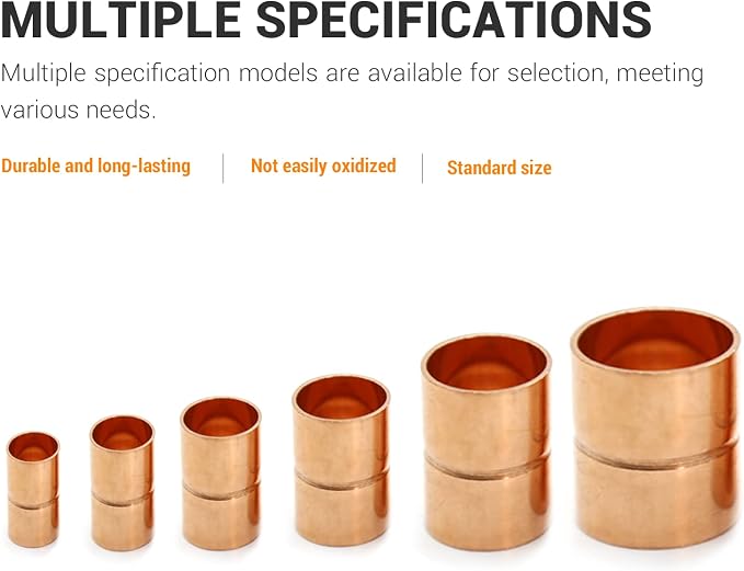 Straight Coupling Copper Fittings 5/16 Inch Copper Pipe Welding Joint Connector - Image 4