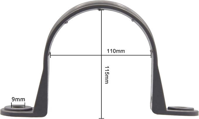 ISPINNER 6pcs 4 Inch PVC Pipe Straps, 2 Holes Plastic Conduit Strap - Image 2