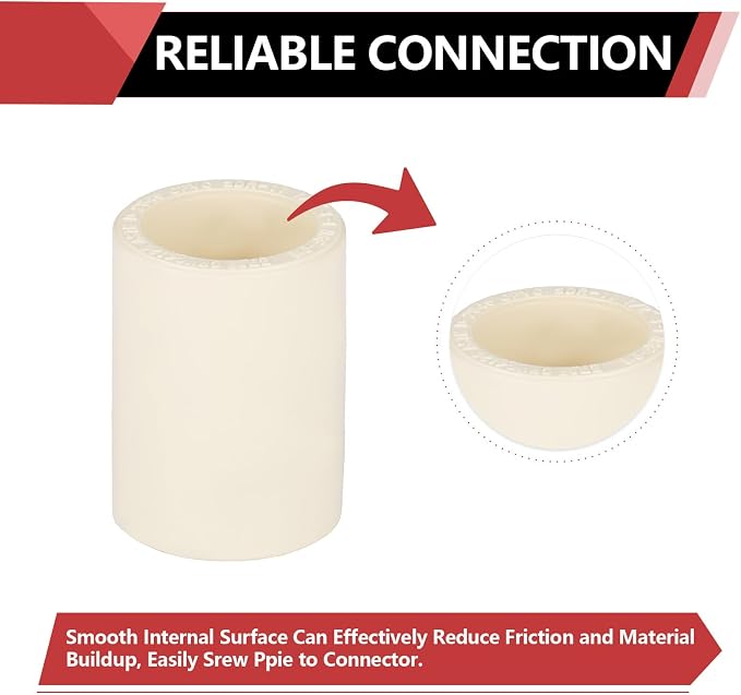 100 Pack EFIELD CPVC Coupling Adapter Fittings, 1/2" Slip x 1/2" Slip | Socket - Image 4
