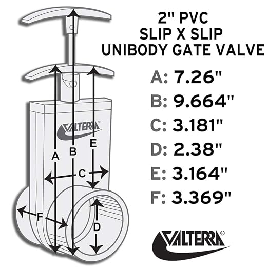 Valterra 2201X PVC Unibody Gate Valve - Image 2