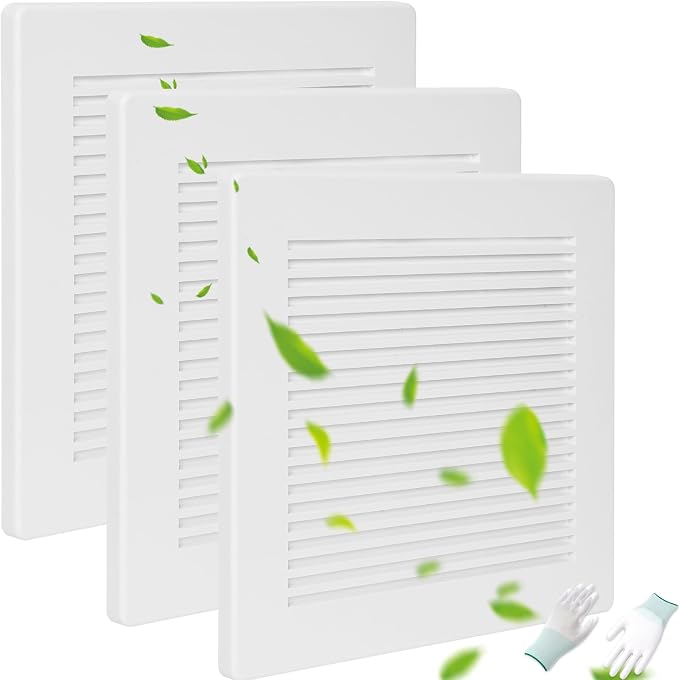 (3-Pack 12" BP90 Spring Bathroom Exhaust Fan Cover 12-1/4" x12" Vent Cover by Unknown