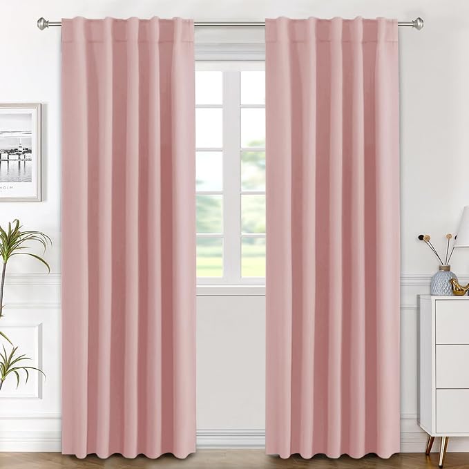 H.VERSAILTEX Blackout Curtains Thermal Insulated Window Treatment Panels Room by HVERSAILTEX