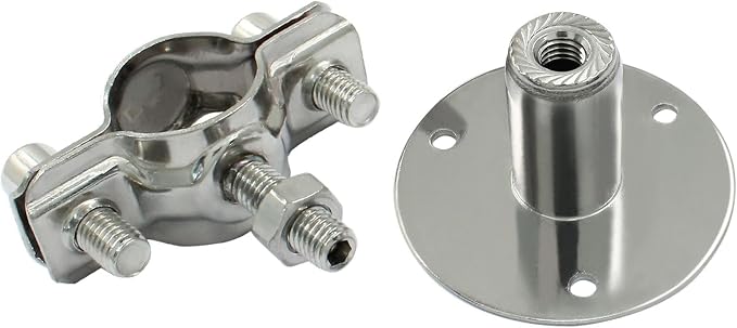 2PCS Wall Mount Ceiling Mount Pipe, - Image 4