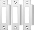 3Pcs 4-7/8" Zinc Plated Strike Plate Universal Door Strike Plate Replacement by Haiabei