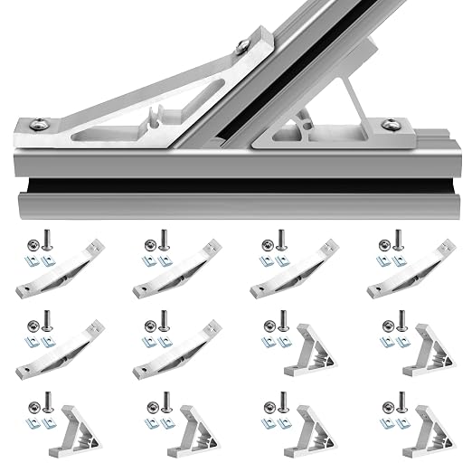 12 pcs Silver 2020 45/135 Degree Corner Bracket Connector 2020 Extrusion by SeekLiny