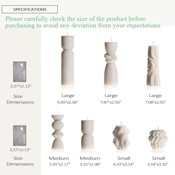 7-Pack Pillar Candles - Image 3