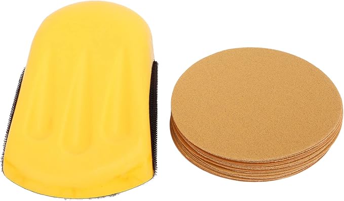 16Pcs Hook Backing Plate Sand Pad, Hand Sanding Blocks by Unknown