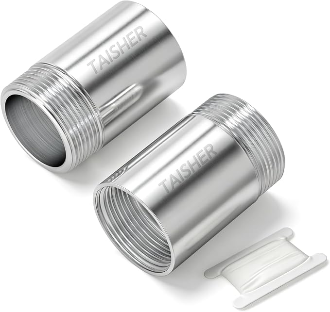 2pcs Thickened Nipple Cast Pipe 3/4" MNPT x 3/4" FNPT by TAISHER