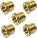 1" NPT Male x 3/4" NPT Female Reducer Bushing Adapter Brass Hex Reducing Pipe by TLTOOLEGIN