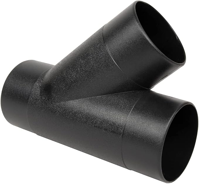 POWERTEC 4 Inch Y Fitting for 4" Dust Collection Hose, 4 Inch Dust Collection by POWERTEC