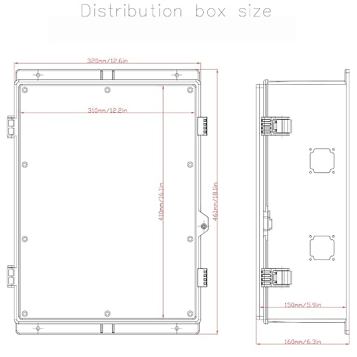 Outdoor Electrical Junction Box, Ventilation and Heat Dissipation ABS Plastic - Image 6