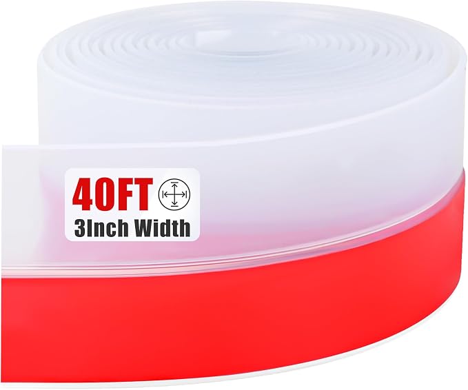 Draft Seal Tape for Doors and Windows 3 in x 40 Ft Silicone Weather Stripping by Kikerike