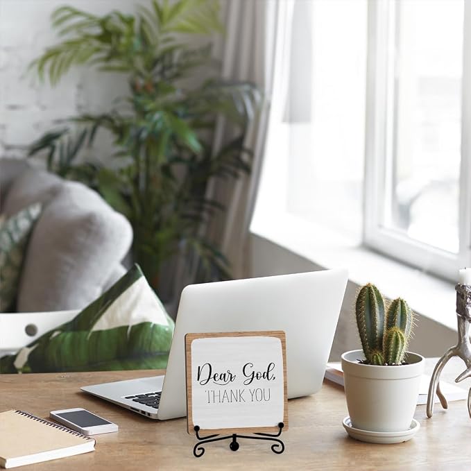 Home Decor, Farmhouse Shelf Table Decor, Christian Office Home Décor Accents - Image 5